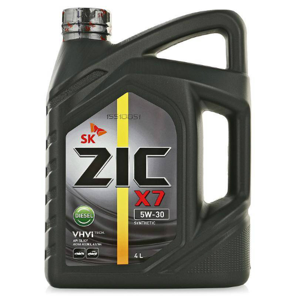 Моторное масло Zic X7 Diesel 5w30 синтетическое (4 л)